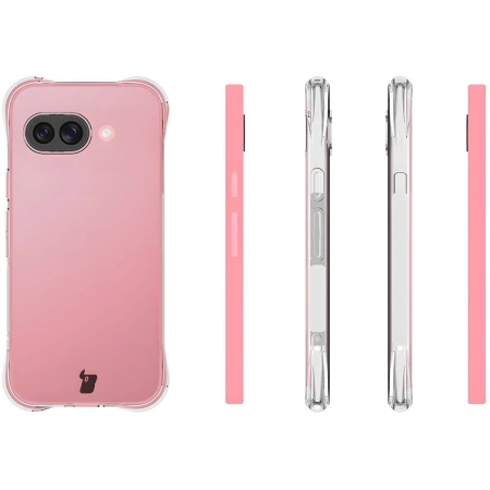 Elastyczne etui + 2x folia na ekran Bizon Case Clear Pack do Pixel 9a