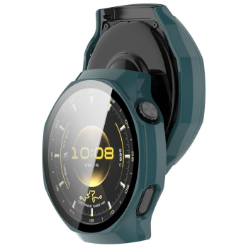 Etui ze szkłem do zegarka Bizon Case+Glass Watch do Huawei Watch GT6 Pro 46 mm, zielone