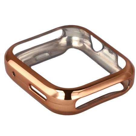 Etui z osłoną ekranu Bizon Case Watch Felipe do Huawei Watch Fit 4, różowozłote