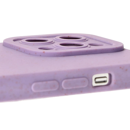 Ekologiczne etui Bizon Bio-Case do iPhone 14 Pro, fioletowe