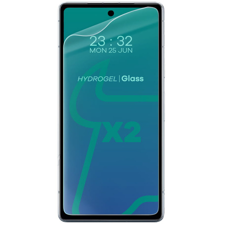 Folia hydrożelowa na ekran Bizon Glass Hydrogel Front Duo do Pixel 7A, 2 sztuki