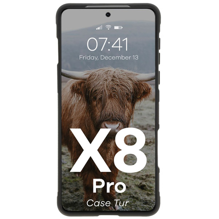 Pancerne etui Bizon Case Tur do Oppo Find X8 Pro, czarne