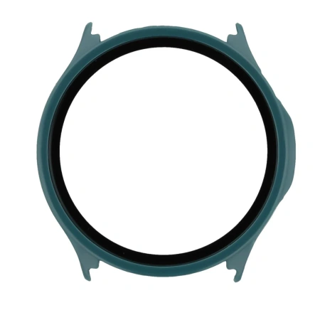 Etui ze szkłem do zegarka Bizon Case Watch Adamo do OnePlus Watch Lite 45 mm / Oppo Watch S 45 mm, zielone