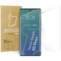 Folia hydrożelowa na ekran Bizon Glass Hydrogel Front Duo do Tecno Spark 20 Pro+, 2 sztuki