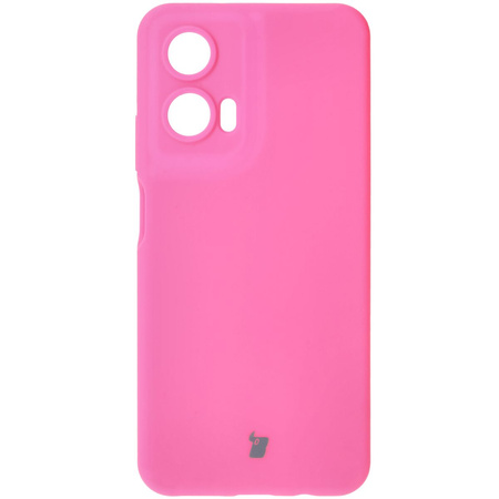Silikonowe etui Bizon Soft Case do Motorola Moto G35 5G, neonowo-różowe