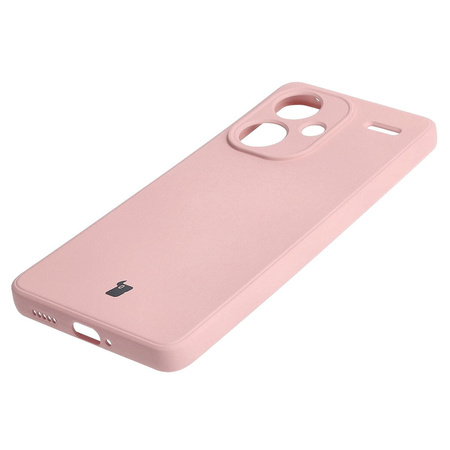 Etui Bizon Case Silicone Sq do Xiaomi Redmi Note 13 Pro+ 5G, jasnoróżowe