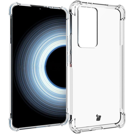 Etui + 2x szkło + obiektyw Bizon Case Clear Pack do Xiaomi 12T Pro, przezroczyste