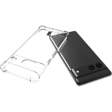 Etui + 2x szkło Bizon Case Clear Pack do Google Pixel 7, przezroczyste