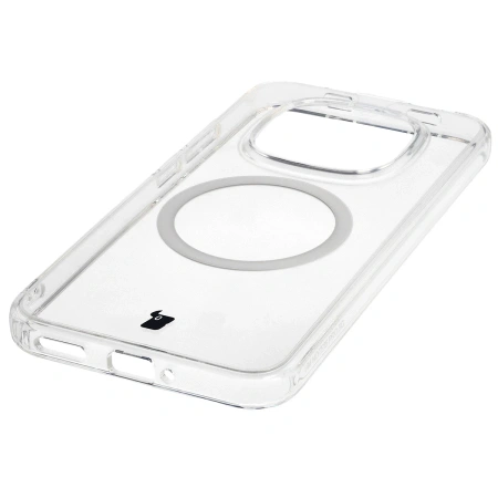 Etui z pierścieniem magnetycznym Bizon Case CrystalO do Xiaomi Redmi Note 15 Pro 5G, przezroczyste