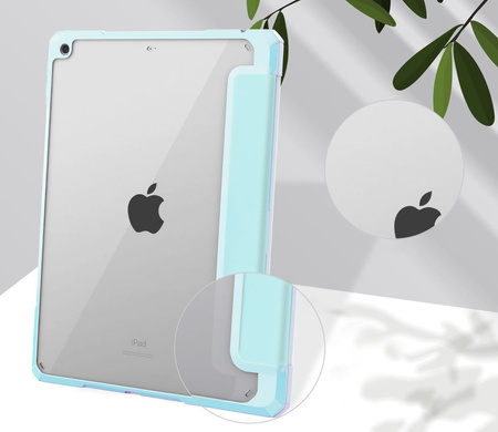 Etui Bizon Case Tab Clear Matt do Apple iPad 9/8/7 10.2 2021/2020/2019, błękitne
