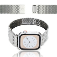 Pasek ze stali nierdzewnej Bizon Strap Watch Titanium do Apple Watch 38/40/41/42 mm, czarny