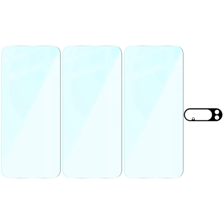 3x Szkło hartowane + szybka na aparat Bizon Glass Clear Pack do Google Pixel 10 Pro