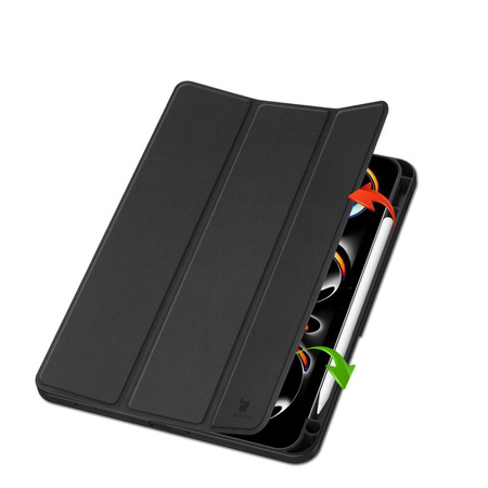 Etui Bizon Case Tab Lizard do iPad Pro 11" 2025 / 2024, czarne