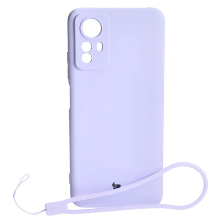 Etui Bizon Case Silicone do Xiaomi Redmi Note 12S, jasnofioletowe