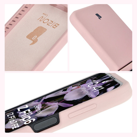Silikonowe etui Bizon Soft Case do Galaxy Z Flip6, jasnoróżowe