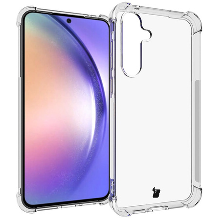 Etui + 2x szkło Bizon Case Clear Pack do Galaxy A55 5G, przezroczyste