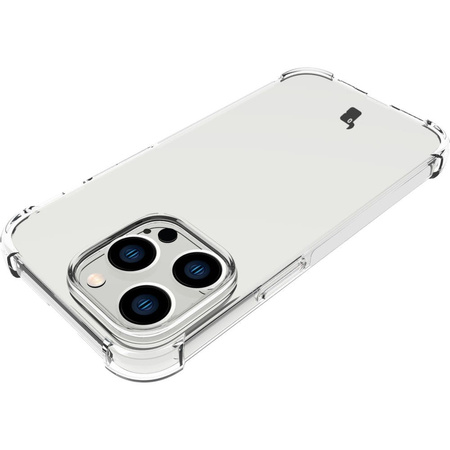 Etui + 2x szkło + obiektyw Bizon Case Clear Pack do iPhone 14 Pro, przezroczyste