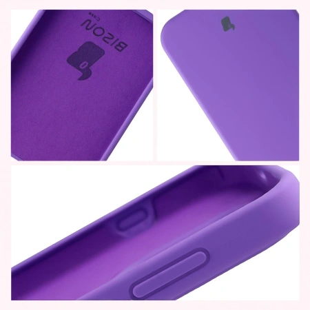 Silikonowe etui Bizon Soft Case do OnePlus 15, fioletowe