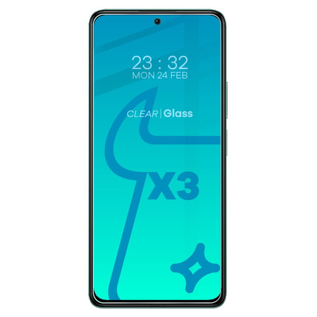 3x Szkło hartowane + szybka na aparat Bizon Glass Clear Pack do Xiaomi Poco F4