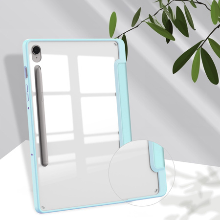 Etui Bizon Case Tab Clear Matt do Galaxy Tab S10 Lite / S9 / S9 FE, błękitne