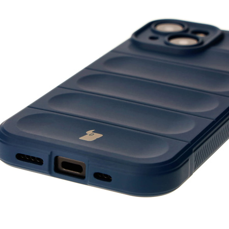 Pancerne etui Bizon Case Tur do iPhone 15, granatowe