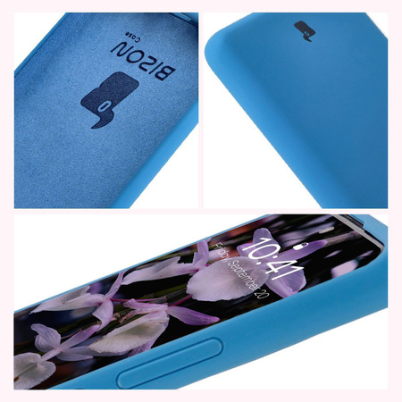 Silikonowe etui Bizon Soft Case do Xiaomi Redmi Note 14 Pro Plus 5G, niebieskie