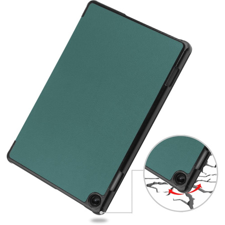 Etui Bizon Case Tab Croc do Lenovo Tab M10, ciemnozielone