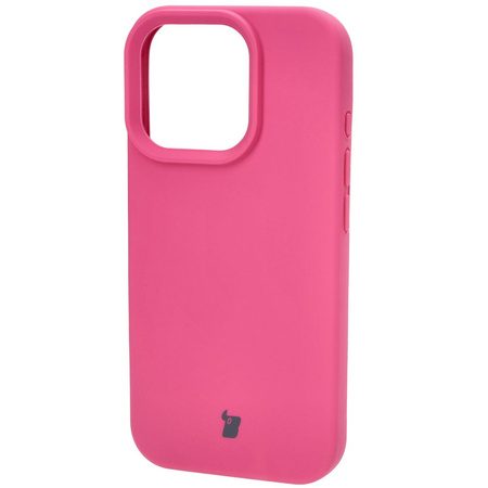 Silikonowe etui Bizon Soft Case do iPhone 16 Pro, fuksja