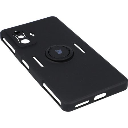 Etui Bizon Case Silicone Ring do Xiaomi Poco F4 GT, czarne