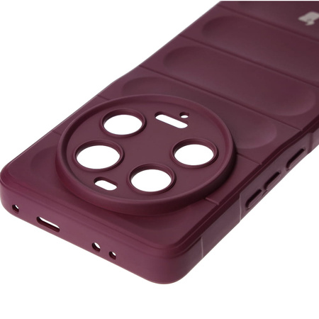Pancerne etui Bizon Case Tur do Xiaomi 13 Ultra, burgundowe