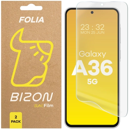 Folia matowa Bizon Glass Film Sun Duo do Galaxy A36 5G, 2 sztuki