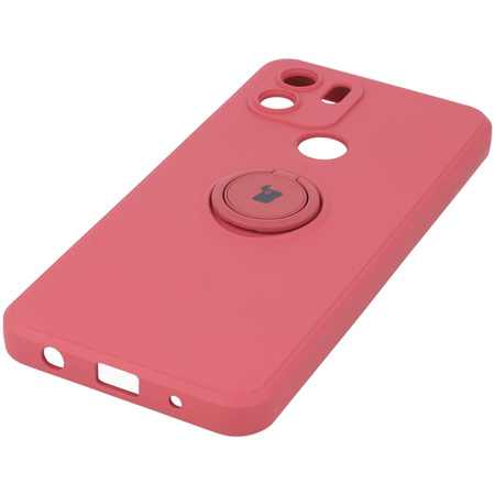 Etui Bizon Case Silicone Ring do Redmi A1, brudny róż