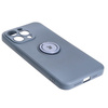 Etui Bizon Case Silicone Ring Sq do Apple iPhone 15 Pro Max, szare