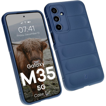 Pancerne etui Bizon Case Tur do Galaxy M35 5G, granatowe