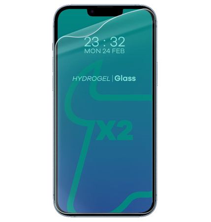 Folia hydrożelowa na ekran Bizon Glass Hydrogel, iPhone 14 Plus, 2 sztuki