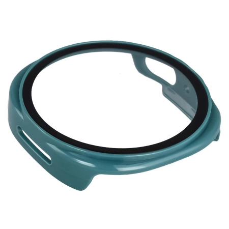 Etui ze szkłem do zegarka Bizon Case+Glass Watch do Samsung Galaxy Watch 8 40 mm, zielone