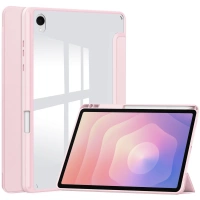 Etui z klapką Bizon Case Tab Clear Matt do Galaxy Tab S11, różowe
