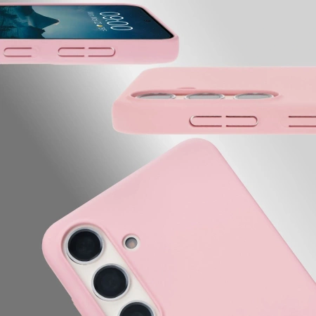 Etui Bizon Case Łupka do Galaxy S24, różowe