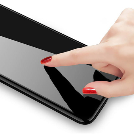 Szkło hartowane Bizon Glass Edge do Moto G52 / G82, czarne