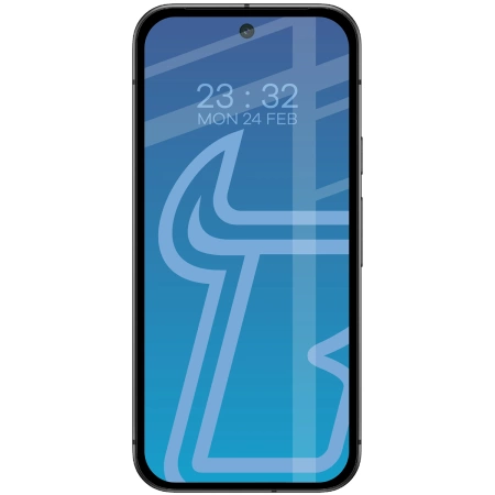Szkło hartowane Bizon Glass Edge 2 do Google Pixel 9 / 9 Pro , czarna ramka