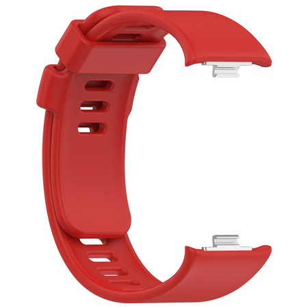 Pasek Bizon Strap Watch Silicone B do Xiaomi Redmi Watch 5/4 / Smart Band 9/8 Pro, czerwony