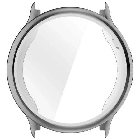 Etui z osłoną ekranu Bizon Case Watch Felipe do Garmin Vivoactive 6, srebrne