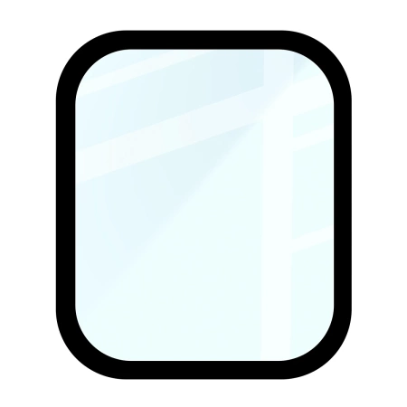 Szkło hybrydowe Bizon Glass Watch Edge Hybrid dla Huawei Watch Fit 4, czarne