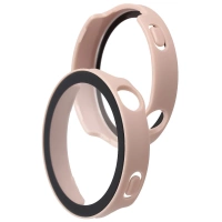 Etui ze szkłem do zegarka Bizon Case+Glass Watch do Huawei Watch GT6 41 mm, różowe