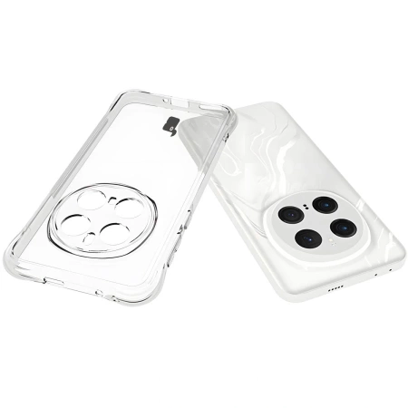 Elastyczne etui + 2x folia na ekran Bizon Case Clear Pack do Honor Magic7 Pro