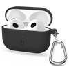 Silikonowe etui z karabińczykiem Bizon Case Headphone Silicone do AirPods 4, czarne