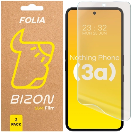 Folia matowa Bizon Glass Hydrogel Sun do Motorola Moto G75 5G, 2 sztuki