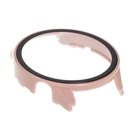 Etui Bizon Case+Glass Set do Xiaomi Watch S1 Pro, różowe