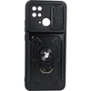 Etui Bizon Case Camshield Card Slot Ring do Xiaomi Redmi 10C, czarne