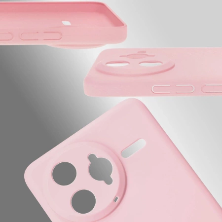 Etui Bizon Case Łupka do Xiaomi Poco F7 Ultra, różowe